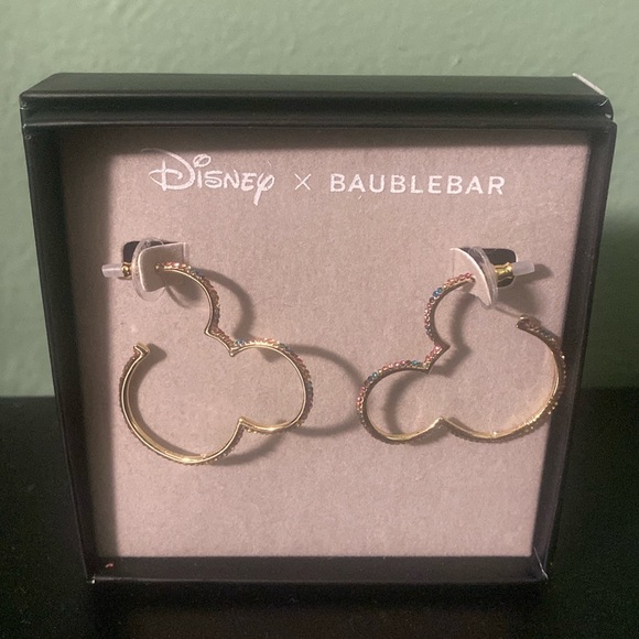 Disney X BaubleBar Jewelry - Disney X BaubleBar Mickey outline with colored rhinestones